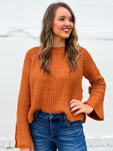 Load image into Gallery viewer, Glam: Boxy High-Low Sweater in Camel
