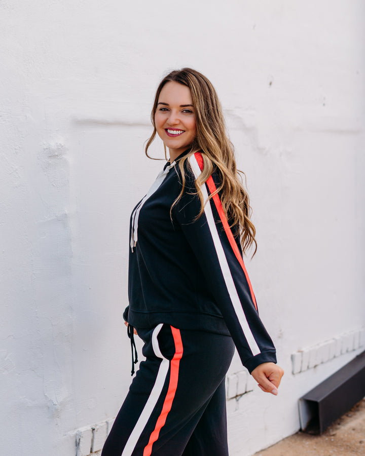 Jodifil: Sweatshirt in Black, Red, and White