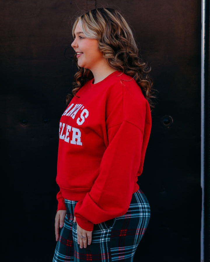 Z Supply: Holiday Sweatshirt in Festive Red