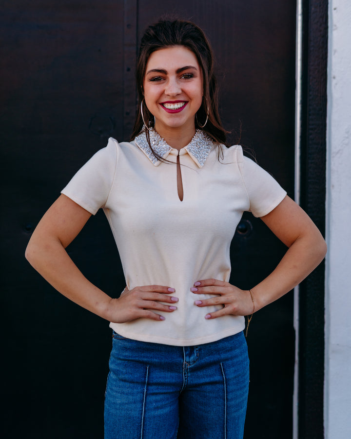 Design History: Embellished Tee in Snowbound