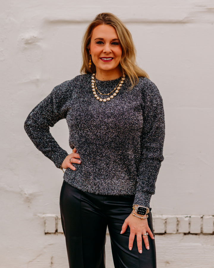 Another Love: Jaylani Sweatshirt in Silver Nightfall