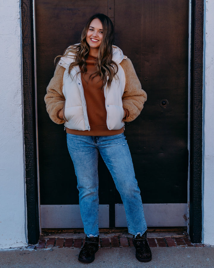 Ugg: W Mkay Uggbraid Puffer Jacket in Cream/Sand (1171466)