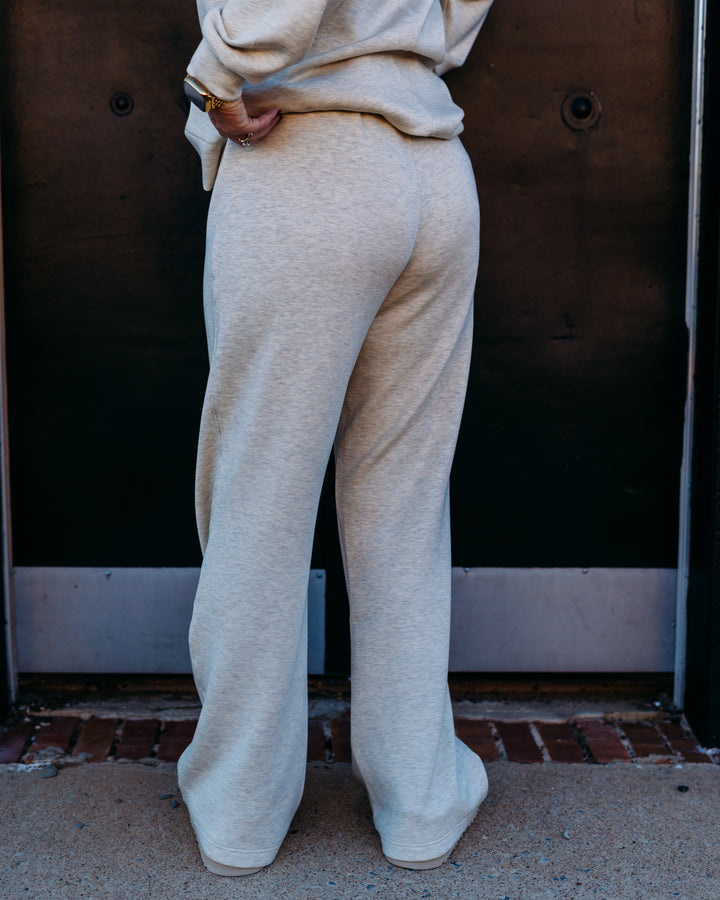 Spanx: Brushed AE Flare Pant in Heather Cream