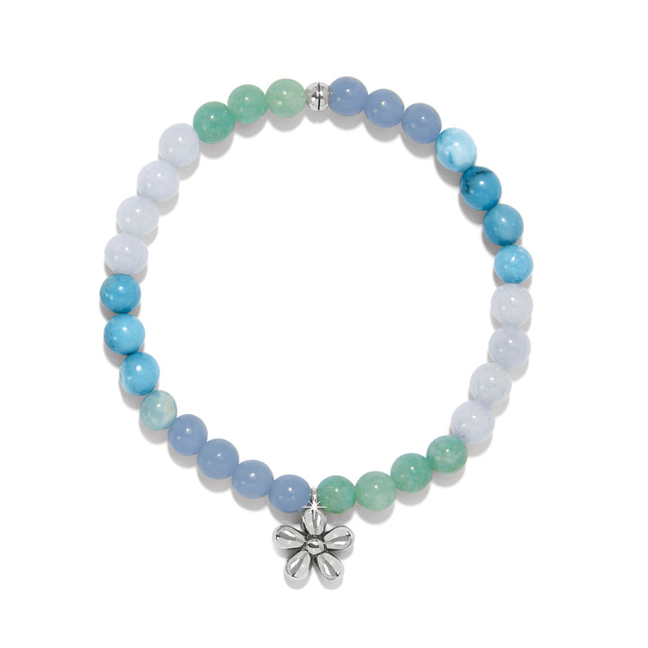 Brighton: Enchanting Flower Stretch Bracelet Silver-Blues JF0237