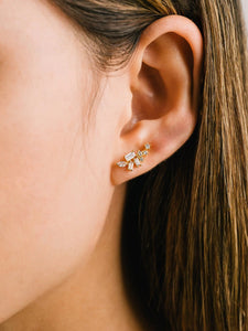 Lovers Tempo: Rowan Climber Earrings in Gold