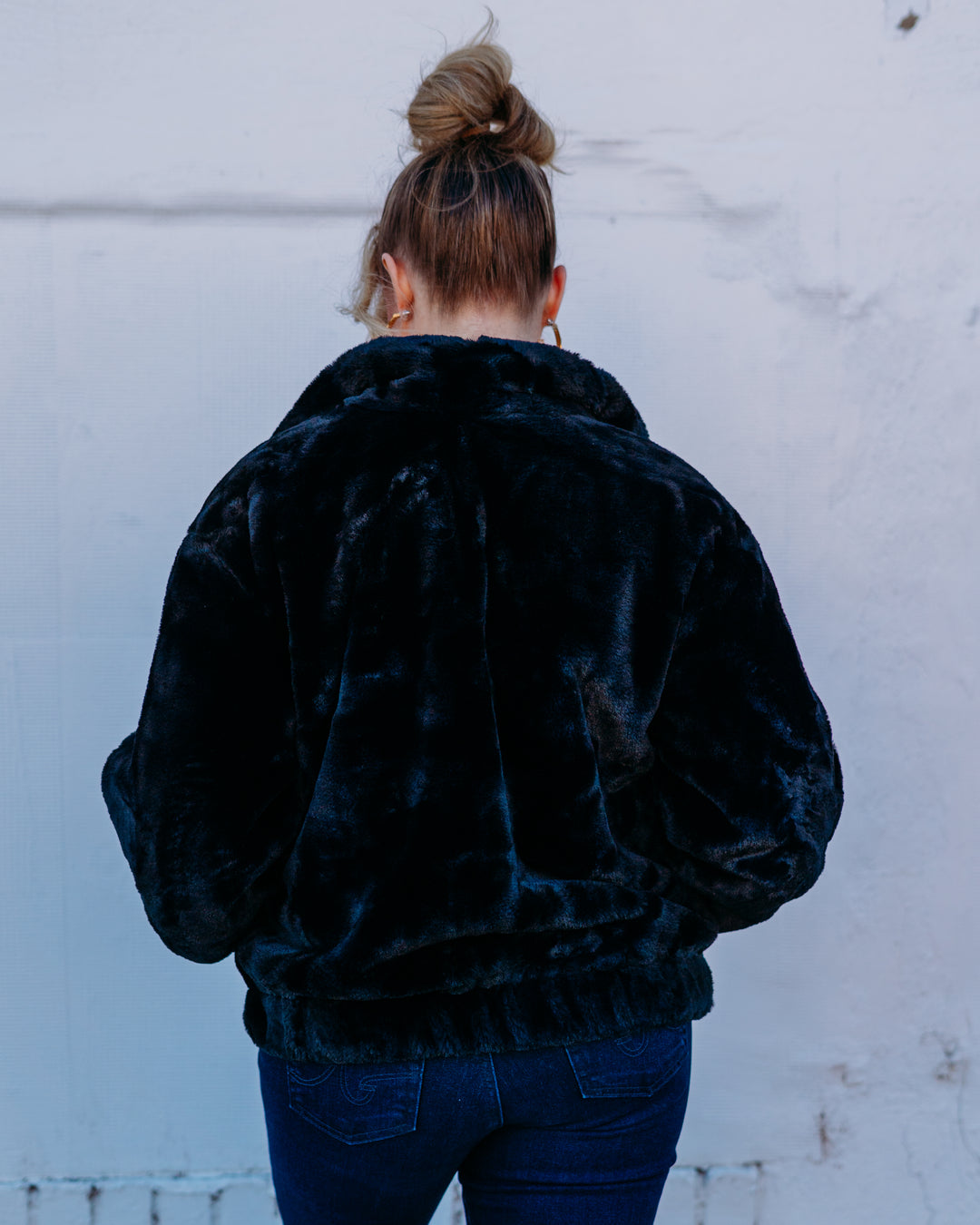 UGG: Tash Faux Fur Jacket in Black (1161090)