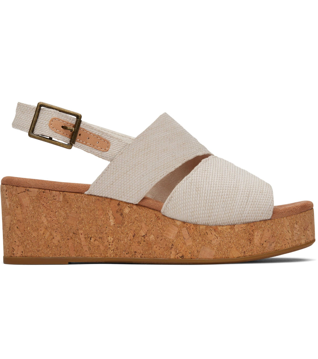 TOMS: Claudine Wedge in Natural Yarn