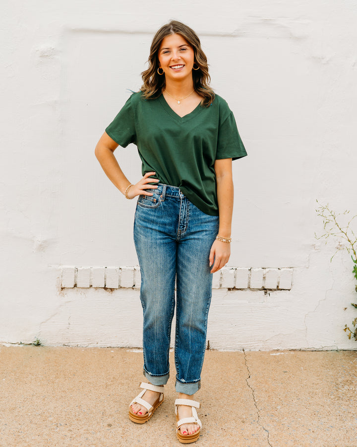 Another Love: Amaya Top in Evergreen