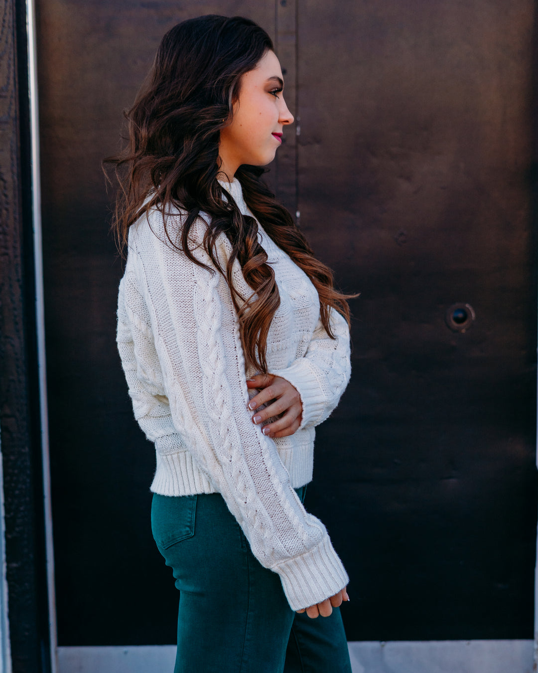 Z Supply: Arctic Cable Sweater in Warm White