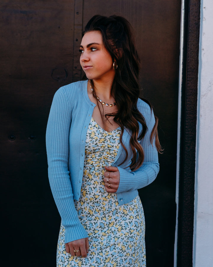 Z Supply: Patrice Rib Cardigan in Coast (ZW261127) - The Vogue Boutique