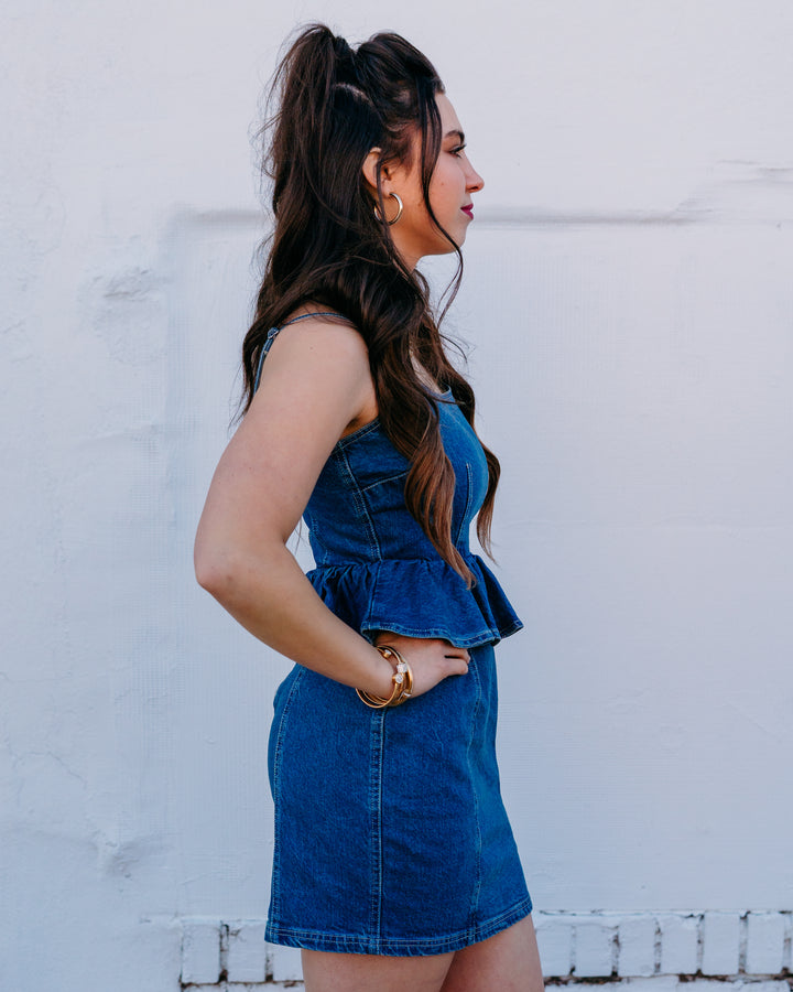 Steve Madden: Giselia Dress in Aruba Blue (SA14409) - The Vogue Boutique