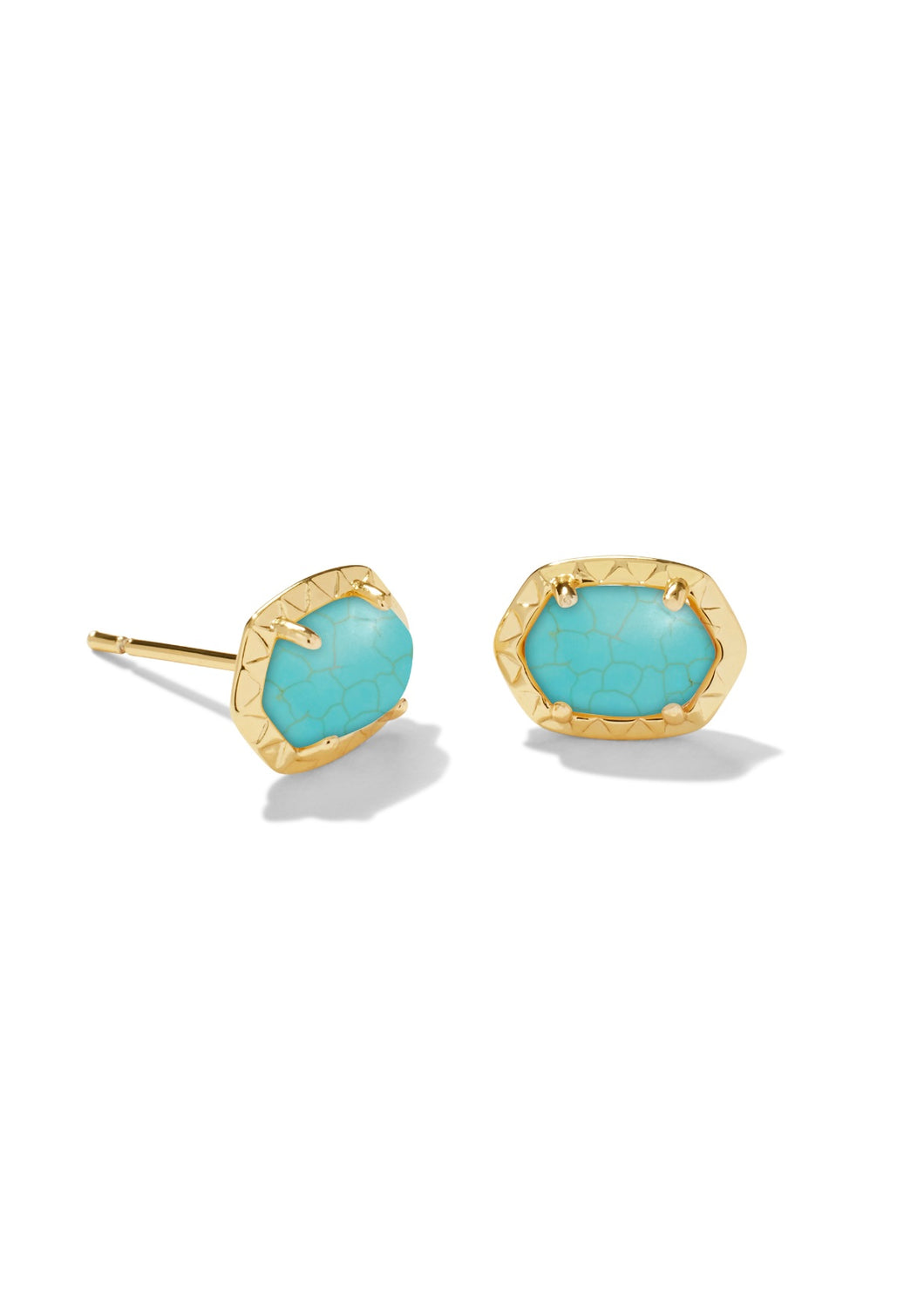 Kendra Scott: Daphne Stud Earrings in Gold Turquoise