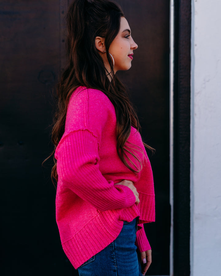 Dear John: Clarette Sweater in Hot Pink
