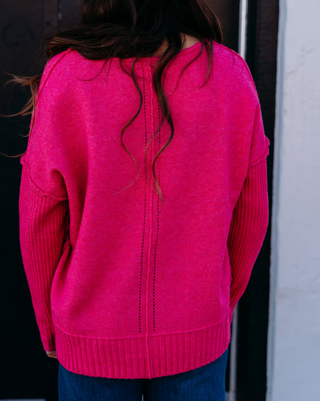Dear John: Clarette Sweater in Hot Pink