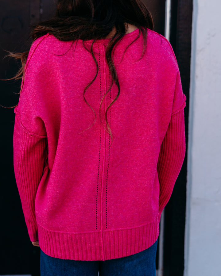 Dear John: Clarette Sweater in Hot Pink
