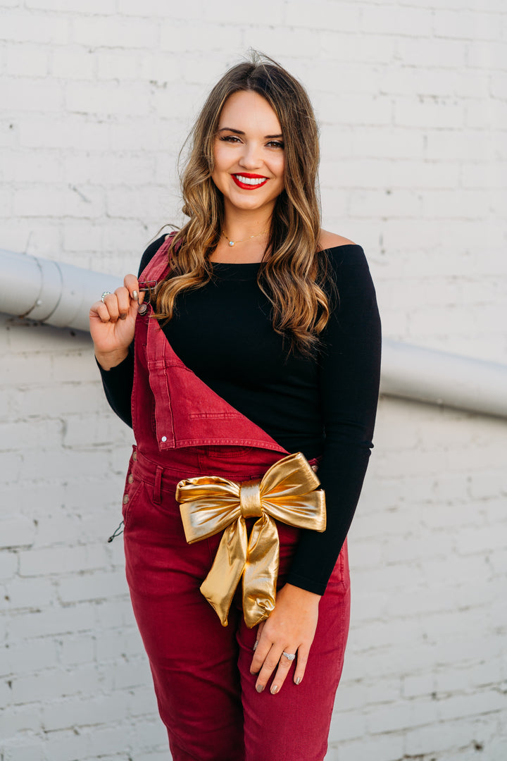 Judy Blue: Maroon Overalls