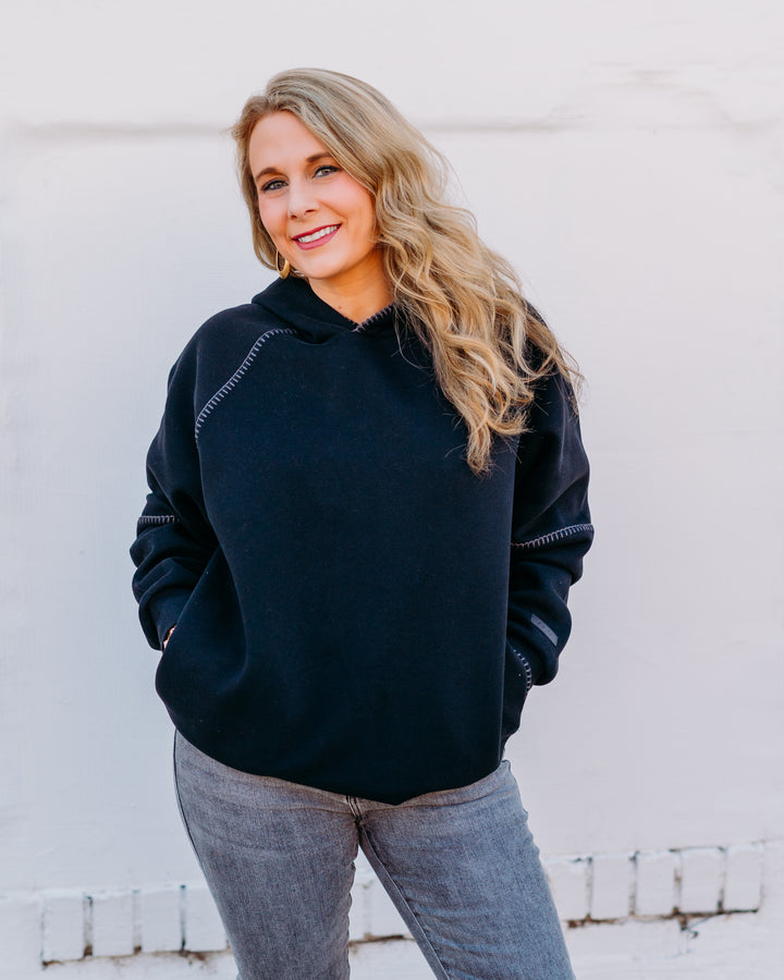 UGG: Classic Hoodie in Black