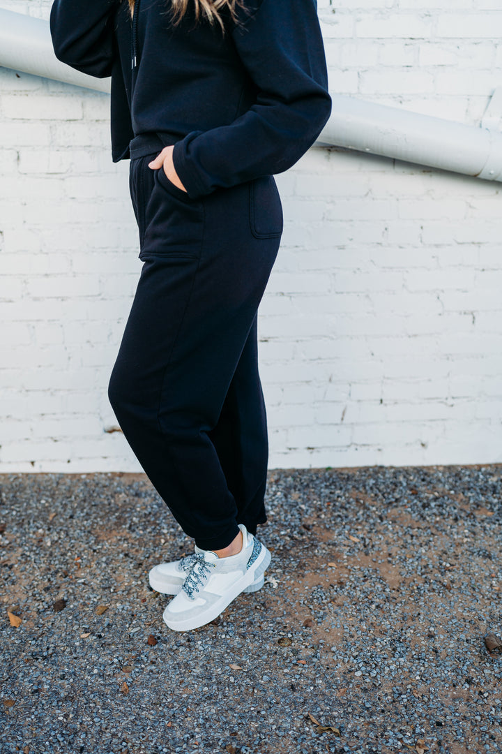 Dear John: Dahlia Joggers in Black