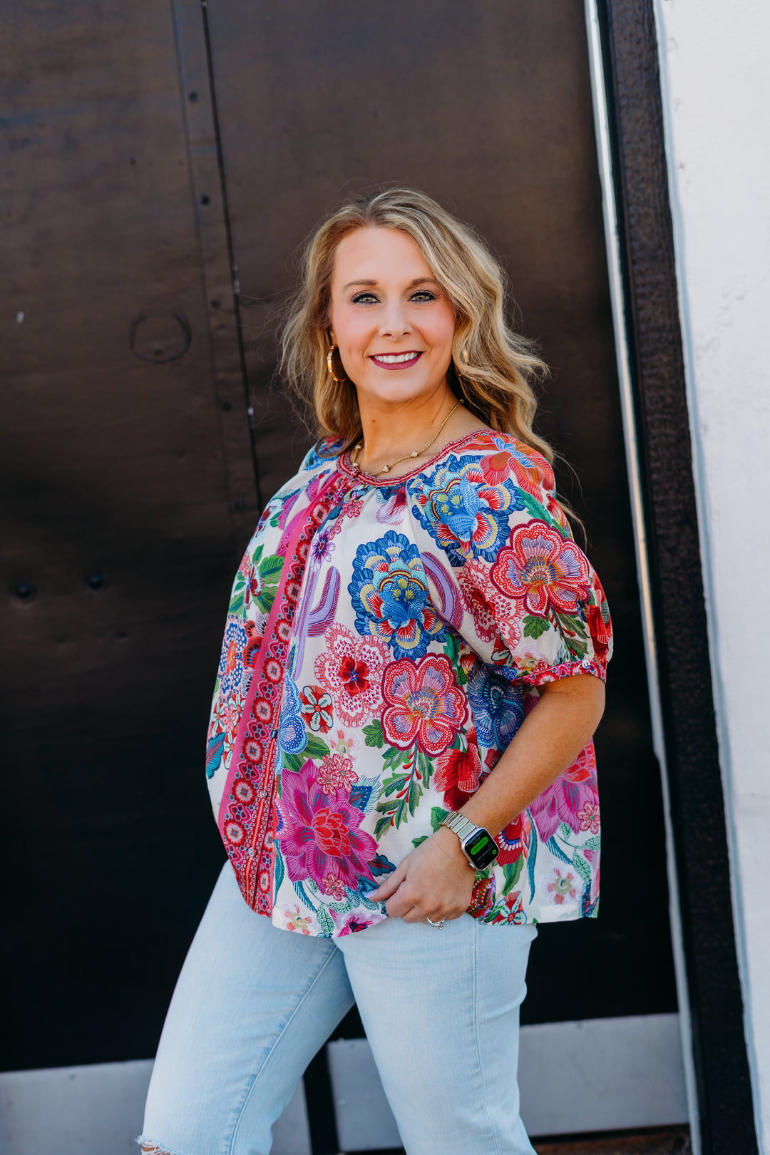 Johnny Was: Avah Button Down Shirt Kallie C15925-4