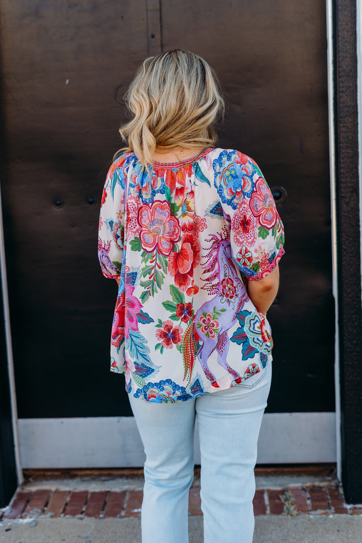Johnny Was: Avah Button Down Shirt Kallie C15925-4