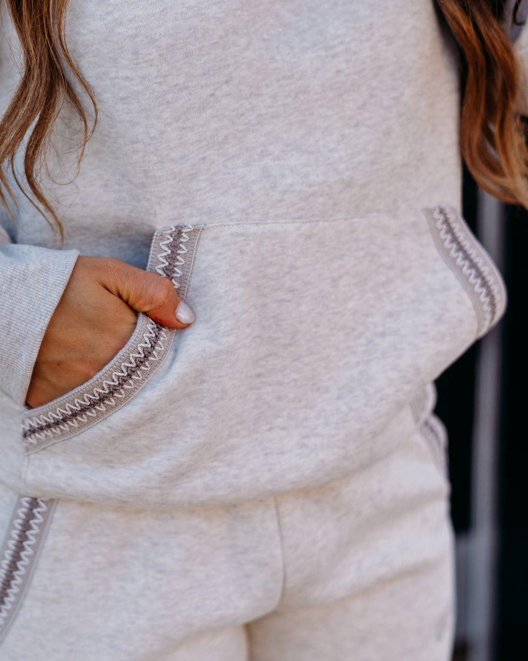 UGG: Tasman Hoodie in Caribou Heather