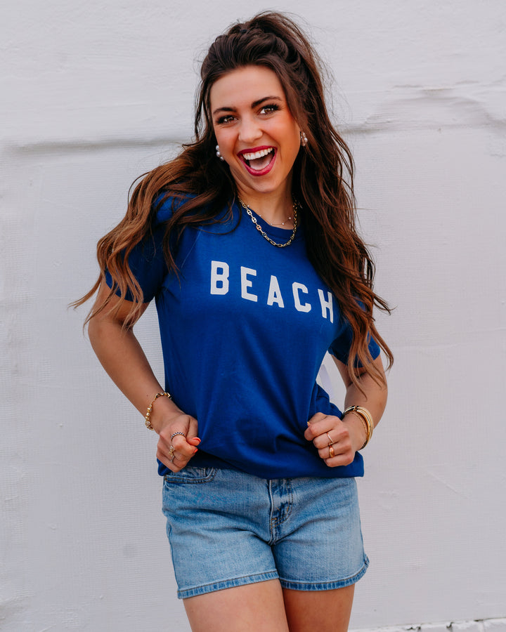 Z Supply: Beach Boyfriend Tee in Blueprint