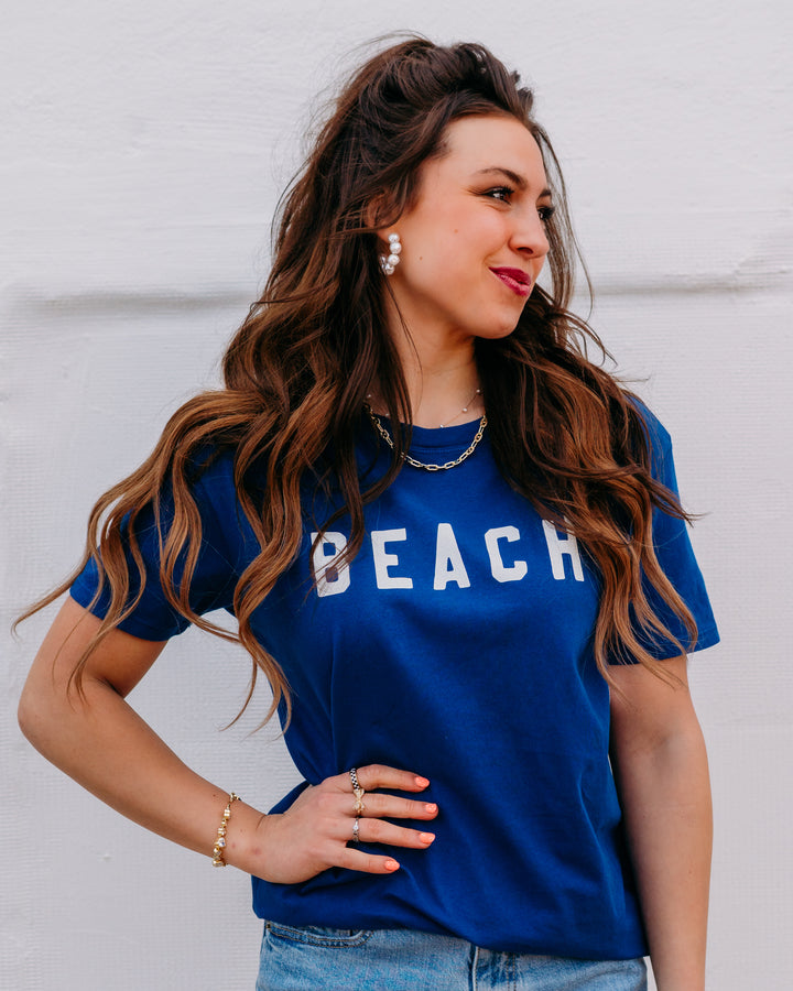 Z Supply: Beach Boyfriend Tee in Blueprint