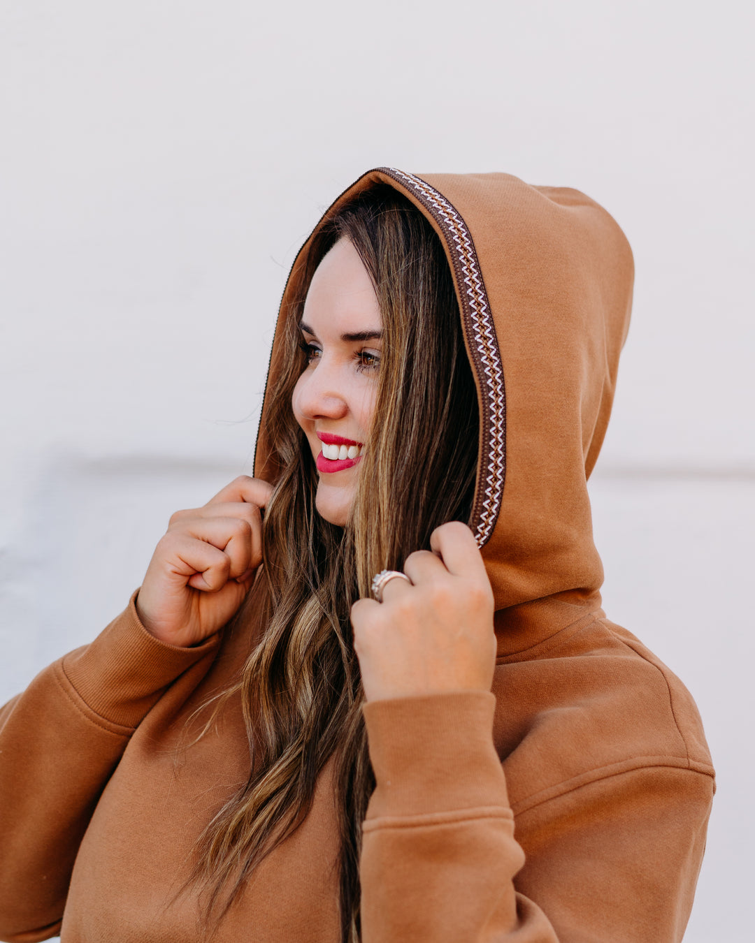 UGG: Tasman Hoodie in Chestnut