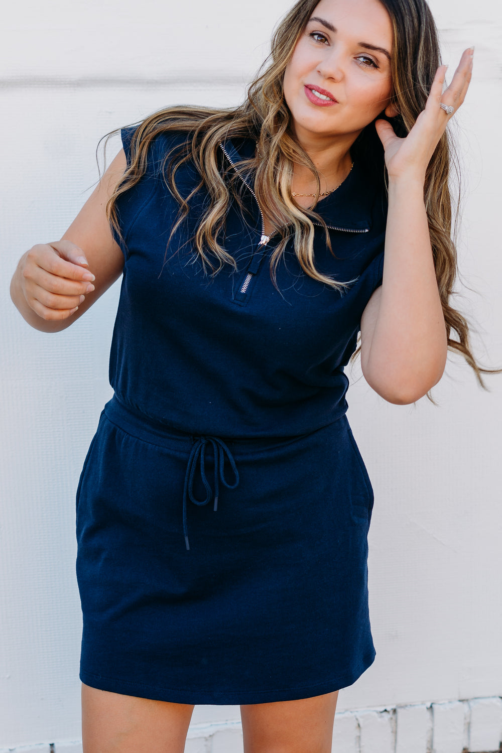 Z Supply: Club Dress in Eclipse - The Vogue Boutique