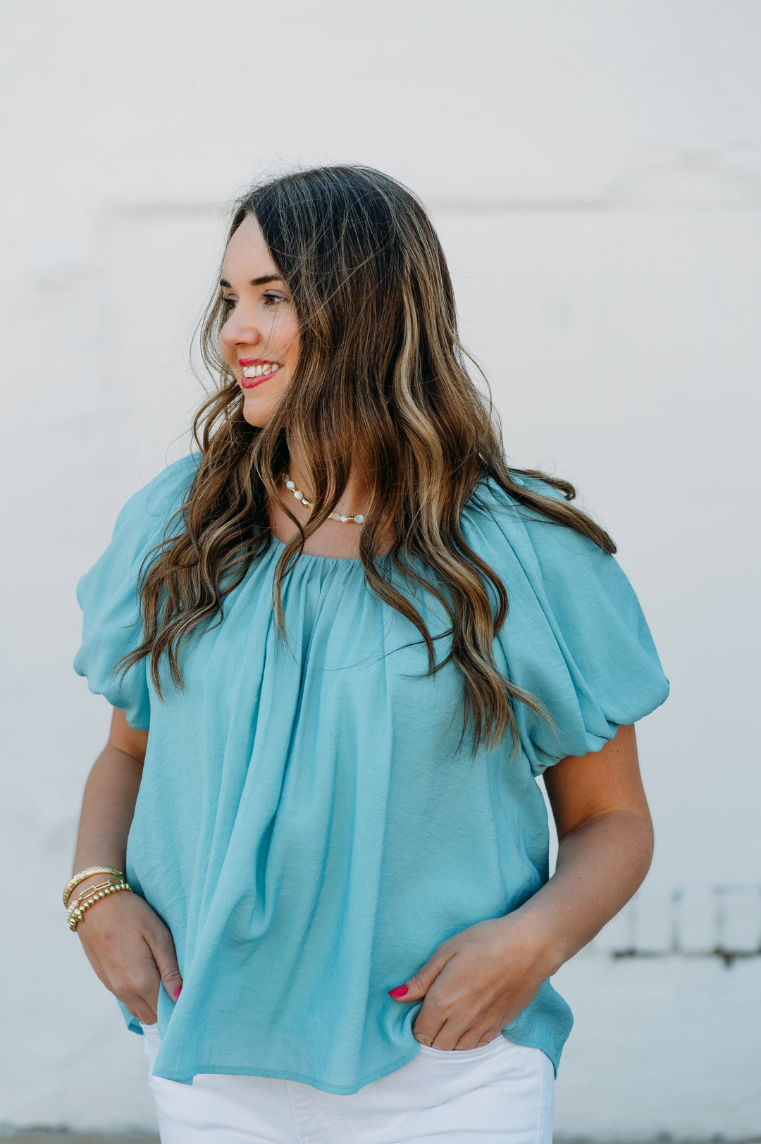 Ivy Jane: Solid Top in Blue 641429