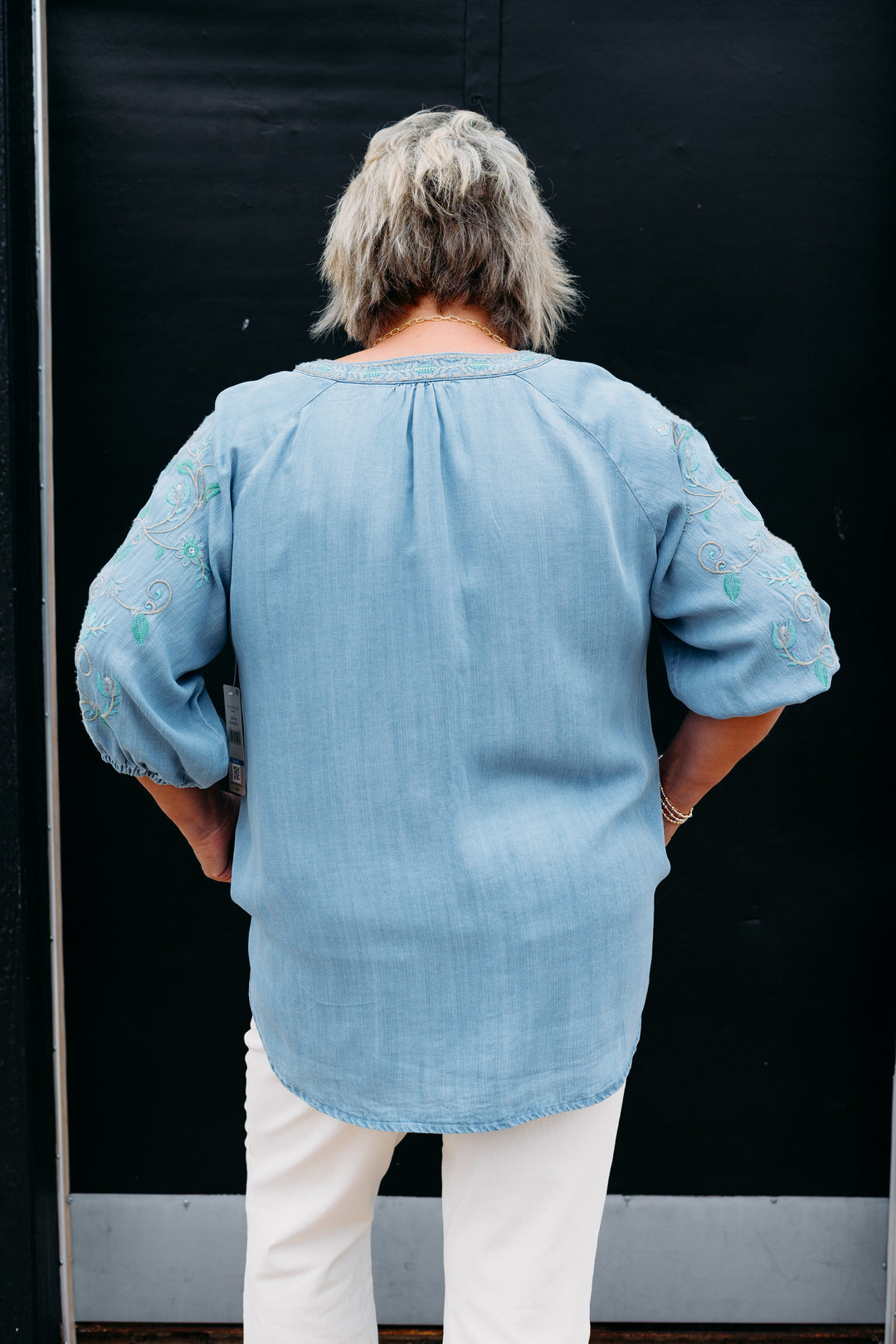 Multiples: Elbow Raglan Sleeve W/ Embroidery (M35409TM)