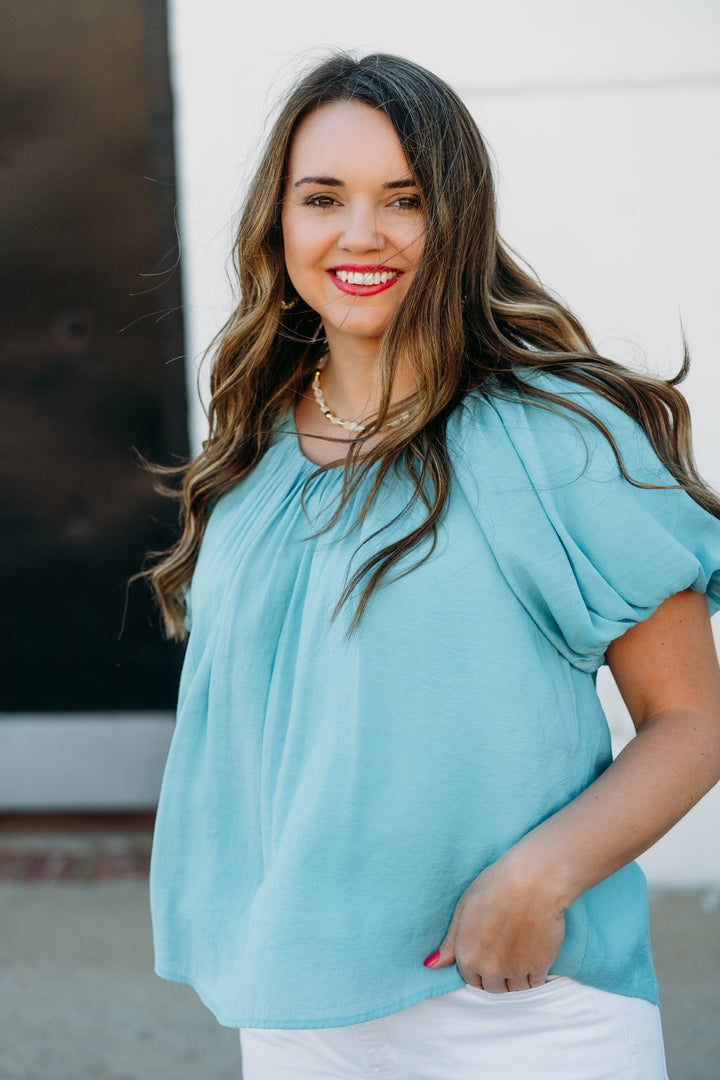 Ivy Jane: Solid Top in Blue 641429
