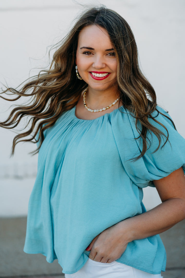 Ivy Jane: Solid Top in Blue 641429