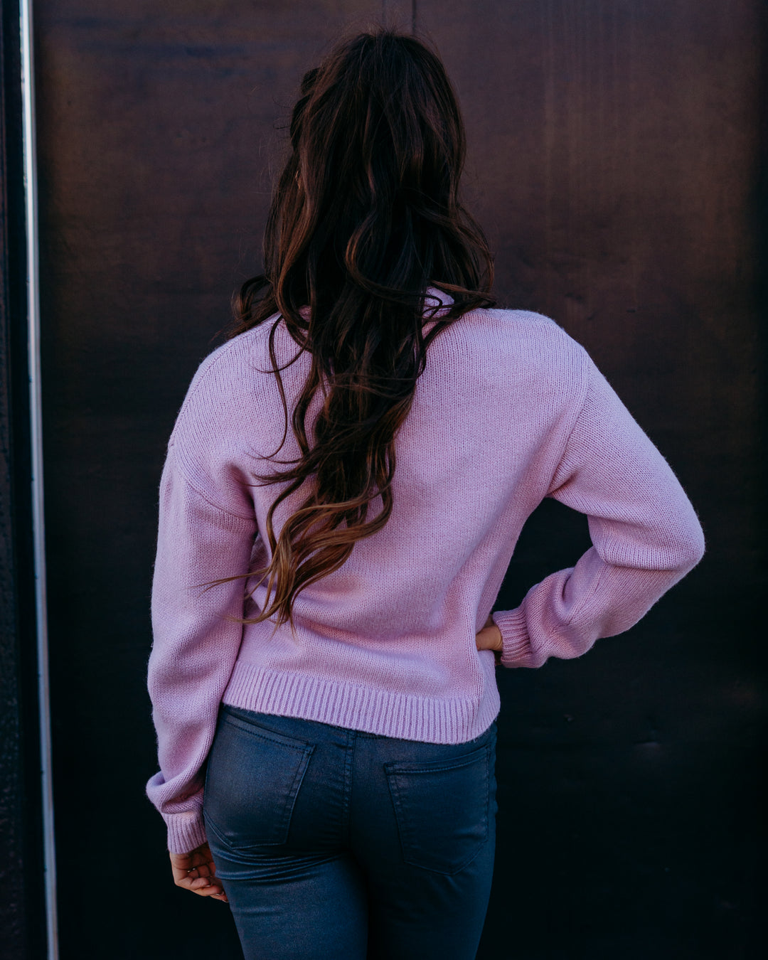 Design History: V-Neck Gem Bow Cardi in Lilac Snow