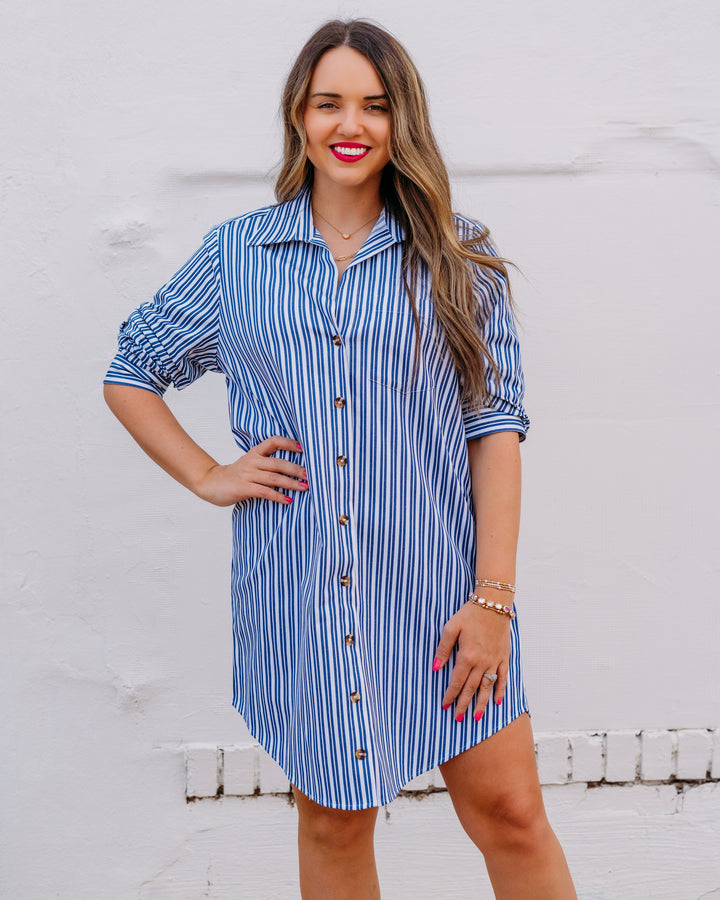 Karen Kane: Ruched Sleeve Shirtdress (1L52402)