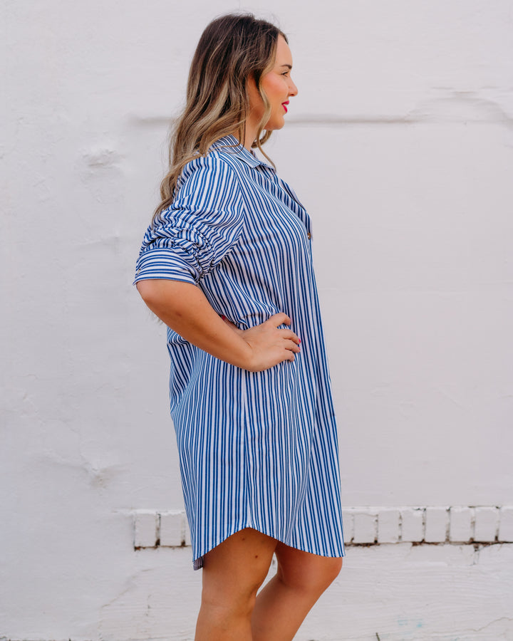 Karen Kane: Ruched Sleeve Shirtdress (1L52402)