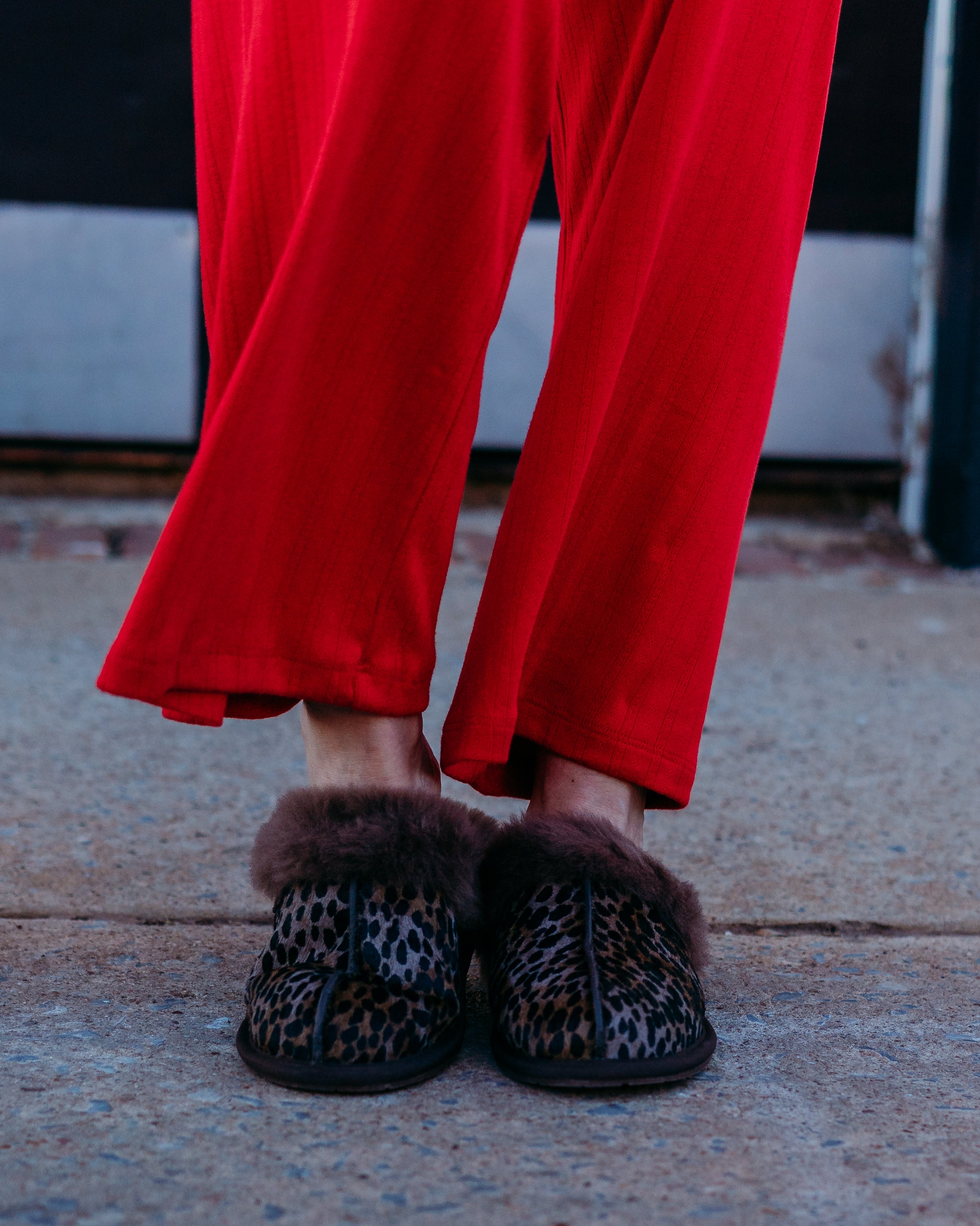 UGG W Scuffette Caspian Burnt Cedar - Cozy & Stylish Slippers