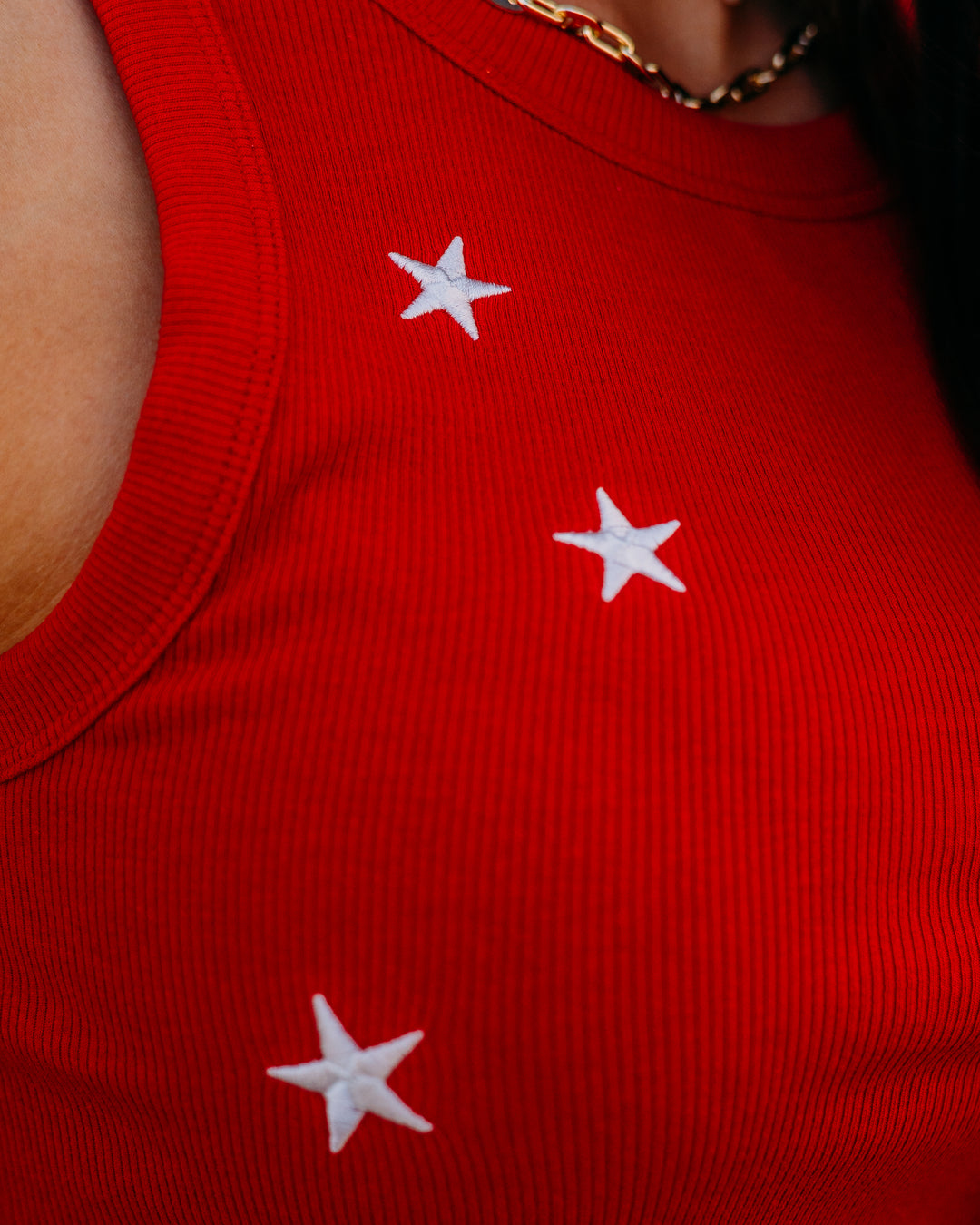 Thread and Supply: Edlin Tank in Red (T2338BRTS)