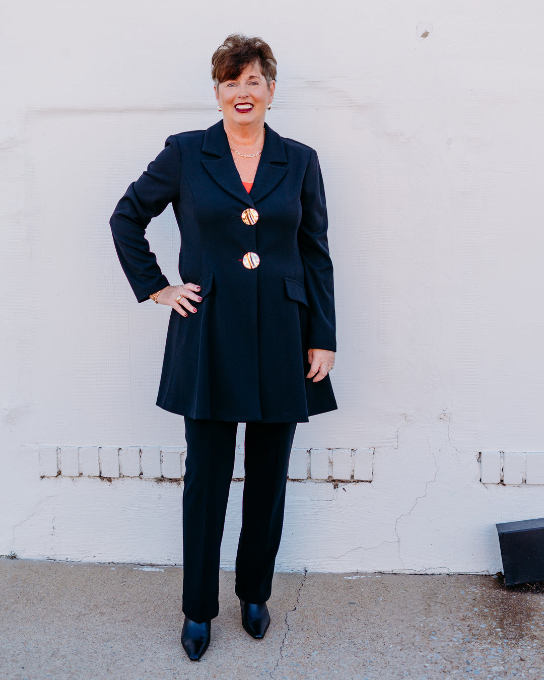 Joseph Ribkoff: Scuba Crepe Fitted Blazer (243160S25)