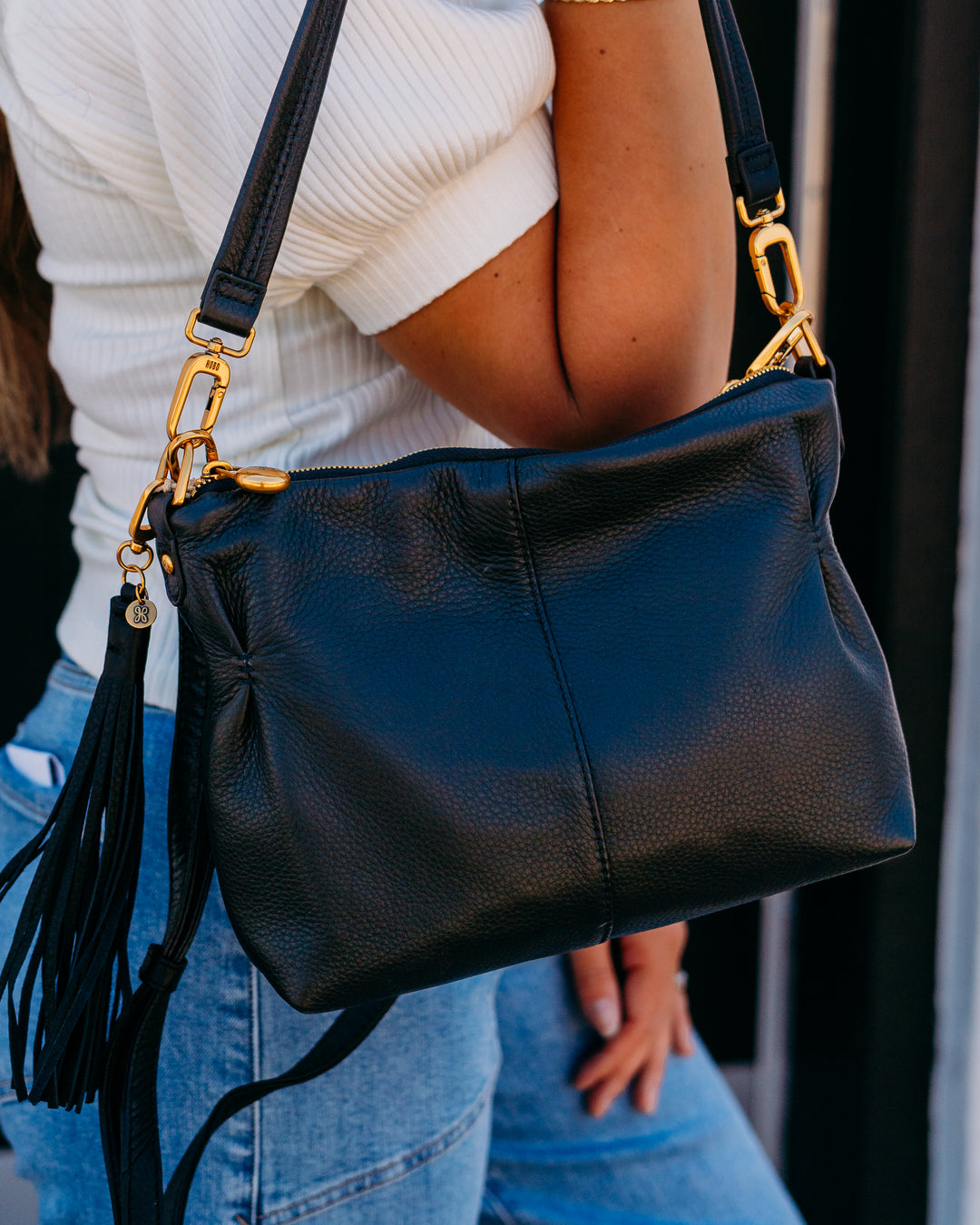 Hobo: Kori Crossbody Bag in Black - The Vogue Boutique