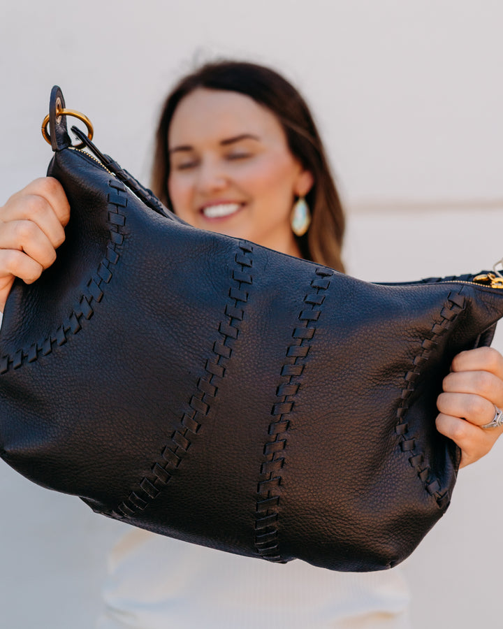 Hobo: Opal Shoulder In Black (82537BLK) - The Vogue Boutique