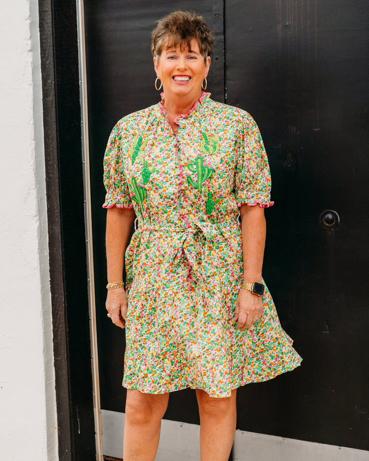 Sister Mary: Nopal Cactus Dress in Ditzy