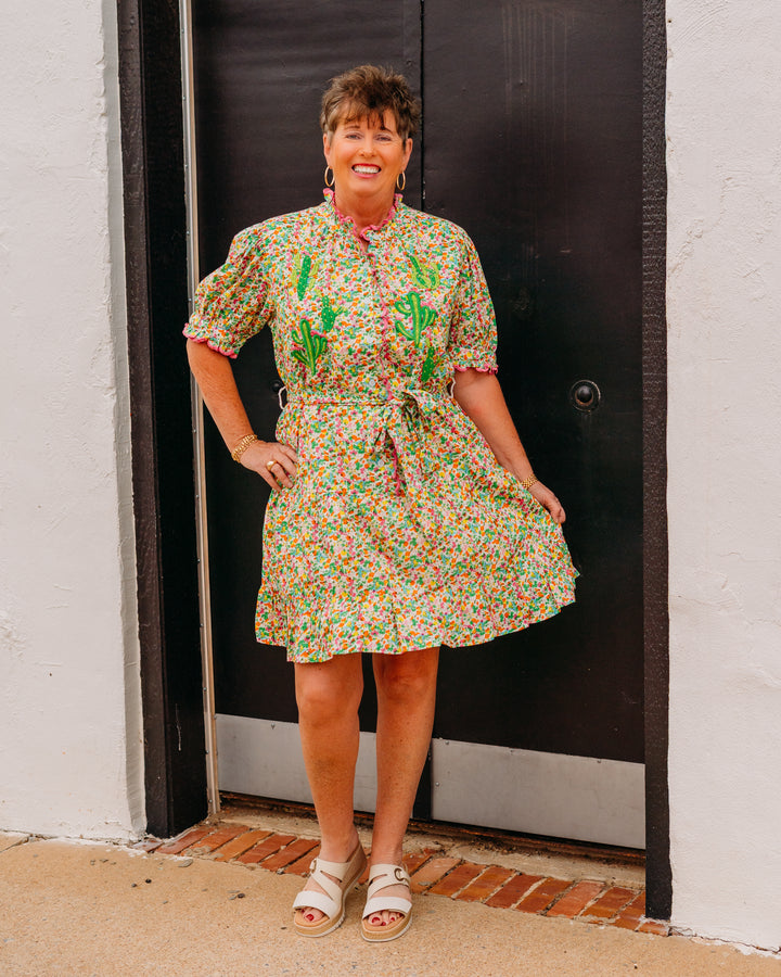 Sister Mary: Nopal Cactus Dress in Ditzy