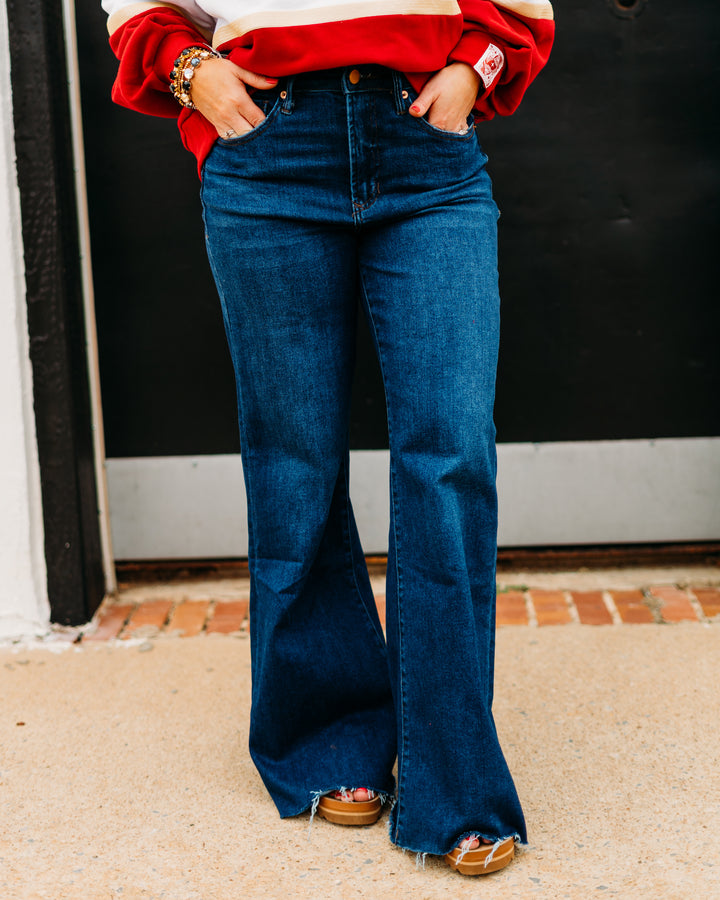 Dear John: Fiona Wide Leg Jeans in Dark Night
