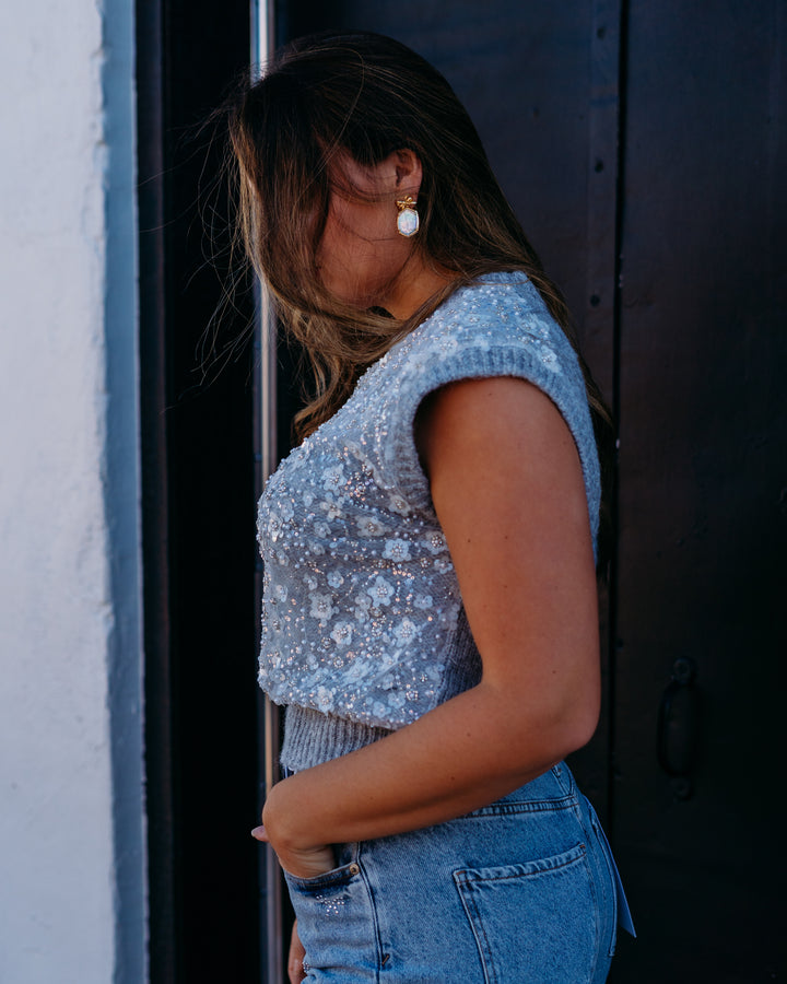 Design History: Beaded Vest in Silver Mist