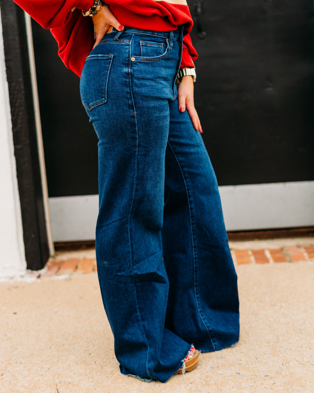 Dear John: Fiona Wide Leg Jeans in Dark Night