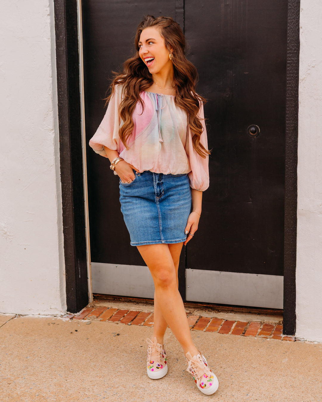Steve Madden: Auda Top in PASTEL MULTI (SB09079) - The Vogue Boutique