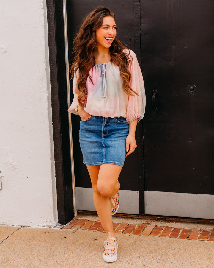 Steve Madden: Auda Top in PASTEL MULTI (SB09079) - The Vogue Boutique
