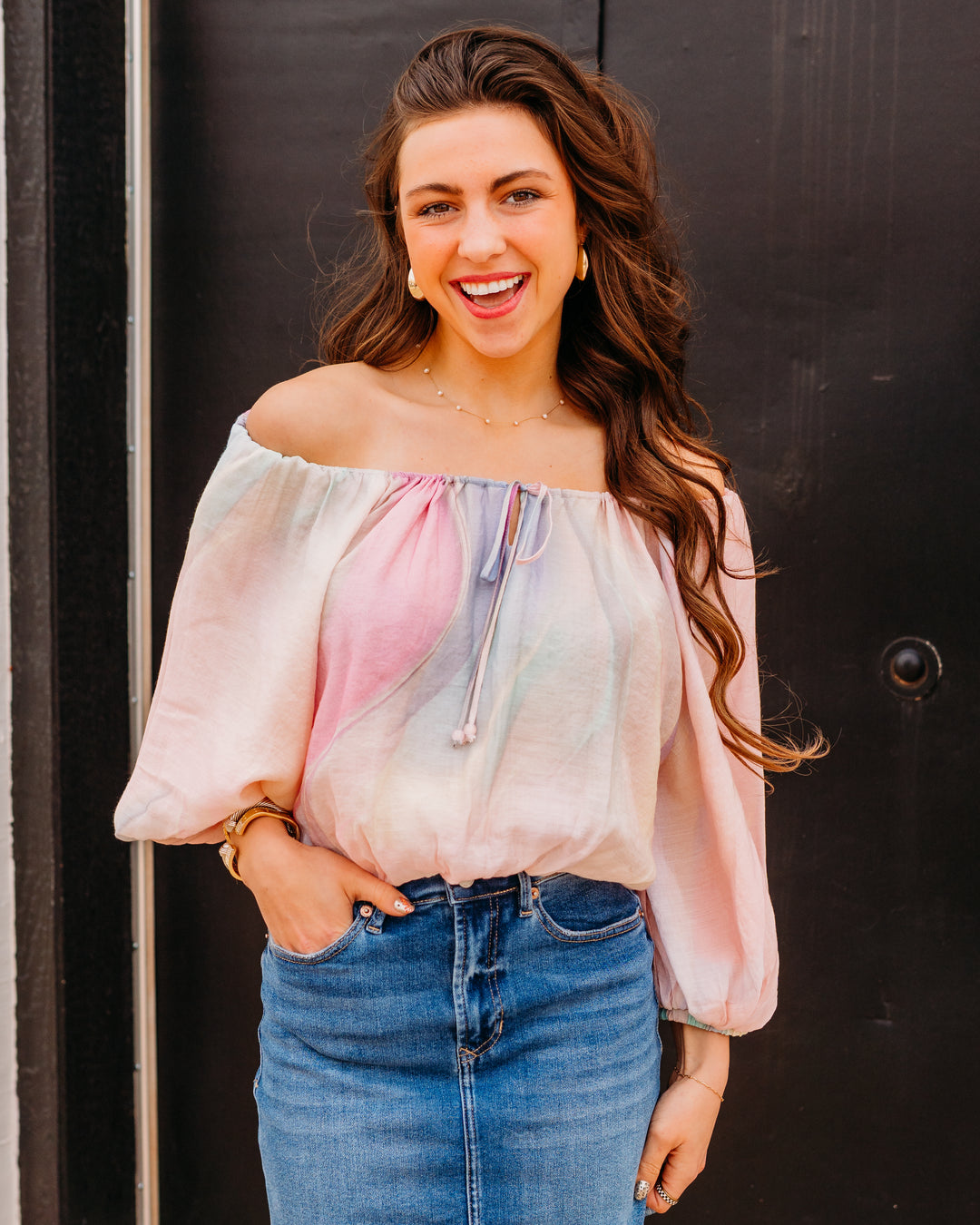 Steve Madden: Auda Top in PASTEL MULTI (SB09079) - The Vogue Boutique