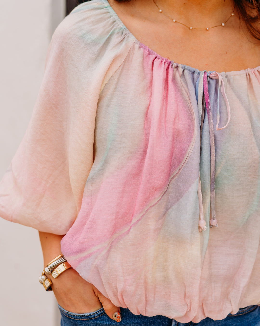 Steve Madden: Auda Top in PASTEL MULTI (SB09079) - The Vogue Boutique